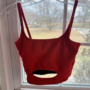 Red Crop Top